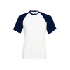 Tricou Bărbați Fruit of the loom Valueweight Mânecă Scurtă Baseball T Raglan